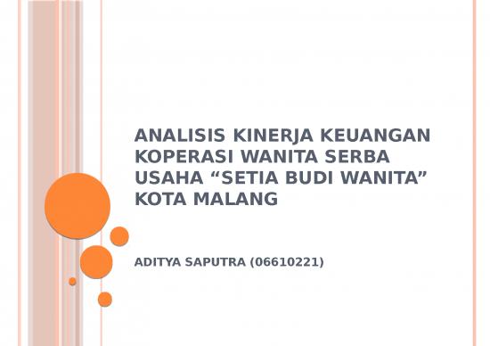 picture Laporan Keuangan 8481 | Analisis Kinerja Keuangan Koperasi Wanita Serba Usaha | Ekonomi Manajemen